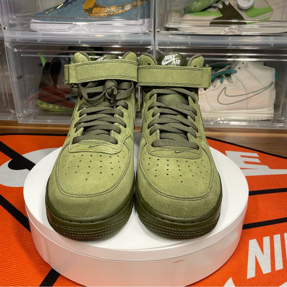 Nike Air Force 1 07’ Legion green sneakers; Size 9M; - Picture 5 of 10